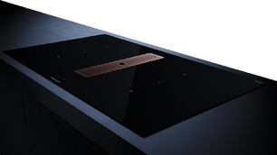 Индукционная варочная панель с вытяжкой Kuppersbusch KMI 9350.0 SR Copper фото 3 в Челябинске