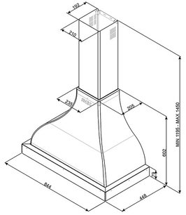 Вытяжка Smeg KCL900PO фото 3 в Челябинске