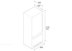 Встраиваемый холодильник Бертаззони REF90PIXL фото 4 в Челябинске Встраиваемый холодильник Bertazzoni REF90PIXL фото 4 в Челябинске