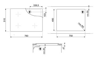 Варочная панель Smeg SI1F7845B фото 4 в Челябинске