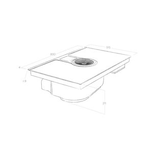 Варочная панель с вытяжкой Elica NIKOLATESLA BL/A/83 фото 4 в Челябинске