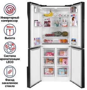 Холодильник Маунфилд MFF182NFBE фото 2 в Челябинске Холодильник Maunfeld MFF182NFBE фото 2 в Челябинске