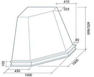 Вытяжка Фалмек Penta Ang (600) S дуб фото 2 в Челябинске Вытяжка Falmec Penta Ang (600) S дуб фото 2 в Челябинске
