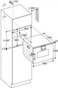 Комбинированный духовой шкаф-пароконвектомат Gaggenau BSP260101 фото 3 в Челябинске