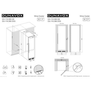 Винный шкаф Дунавокс DX-119.386DSS фото 4 в Челябинске Винный шкаф Dunavox DX-119.386DSS фото 4 в Челябинске