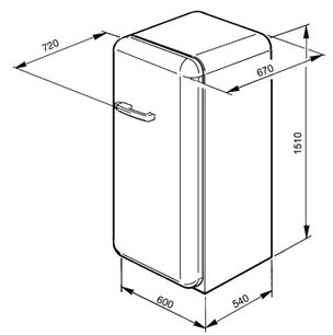 Холодильник Смег CVB20RO фото 4 в Челябинске Холодильник Smeg CVB20RO фото 4 в Челябинске