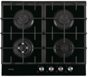 Газовая стеклянная варочная панель Кертинг HGG 635 CTN фото в Челябинске Газовая стеклянная варочная панель Korting HGG 635 CTN фото в Челябинске
