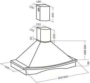 Вытяжка Teka Nubero 90 HP BEIGE фото 2 в Челябинске