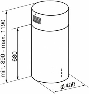 Вытяжка Кертинг KHA 4970 X Cylinder фото 4 в Челябинске Вытяжка Korting KHA 4970 X Cylinder фото 4 в Челябинске