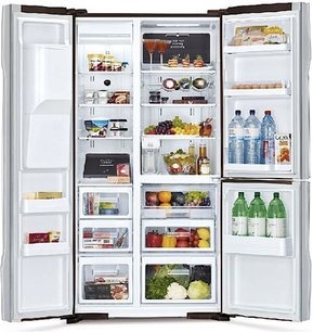 Холодильник Хитачи R-M702 GPU2X MBW фото 2 в Челябинске Холодильник Hitachi R-M702 GPU2X MBW фото 2 в Челябинске