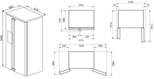 Холодильник Смег SBS8004AO фото 2 в Челябинске Холодильник Smeg SBS8004AO фото 2 в Челябинске