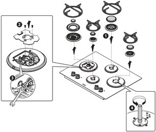 Газовая варочная панель Barazza 1PMD64 фото 3 в Челябинске