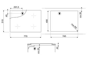 Варочная панель Smeg SE385EMTB фото 4 в Челябинске