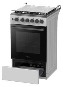 Газовая плита Midea MFO-M4G20T0E(SL) фото 3 в Челябинске