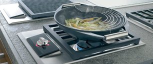 Газовая варочная панель Wok Wolf ICBIM15/S фото 2 в Челябинске