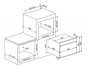 Встраиваемая микроволновая печь Smeg SF4800MPO фото 3 в Челябинске