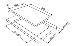 Варочная панель Smeg SPR876AVOGH фото 2 в Челябинске