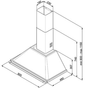 Вытяжка Smeg KTR90X фото 2 в Челябинске