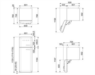 Холодильник Смег FAB30LSV3 фото 3 в Челябинске Холодильник Smeg FAB30LSV3 фото 3 в Челябинске
