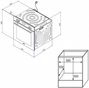 Духовой шкаф Кертинг OKB 6071 CBX фото 3 в Челябинске Духовой шкаф Korting OKB 6071 CBX фото 3 в Челябинске