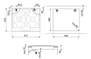 Варочная панель Smeg PGF64-4 фото 4 в Челябинске
