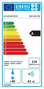 Винный шкаф Дунавокс DAU-40.138SS фото 4 в Челябинске Винный шкаф Dunavox DAU-40.138SS фото 4 в Челябинске