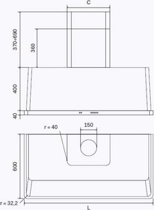 Вытяжка Ilve AM150/BL фото 4 в Челябинске