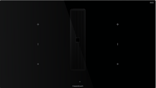 Индукционная варочная панель с вытяжкой Kuppersbusch KMI 9350.0 SR Black Chrome фото в Челябинске