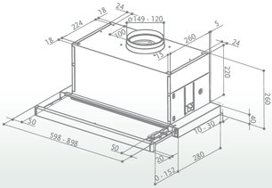 Вытяжка Фабер MAXIMA EG8 AM/X A90 фото 2 в Челябинске Вытяжка Faber MAXIMA EG8 AM/X A90 фото 2 в Челябинске
