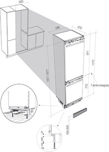 Встраиваемый двухкамерный холодильник Де Дитрих DRN 1017 I фото 2 в Челябинске Встраиваемый двухкамерный холодильник De Dietrich DRN 1017 I фото 2 в Челябинске