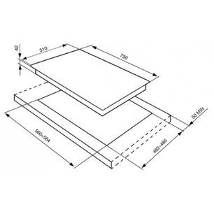 Варочная панель Smeg P755AB фото 2 в Челябинске