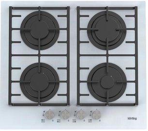 Газовая стеклянная варочная панель Korting HGG 6805 CW фото в Челябинске