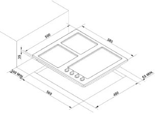 Варочная поверхность Korting HG 695 CTX фото 4 в Челябинске