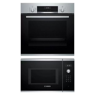 Bosch (духовой шкаф HBJ558YS3Q + микроволновая печь BEL554MS0) фото в Челябинске