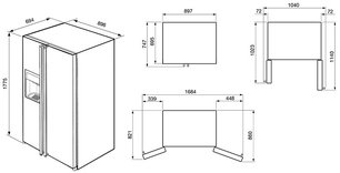 Холодильник Смег FA55PCIL3 фото 2 в Челябинске Холодильник Smeg FA55PCIL3 фото 2 в Челябинске