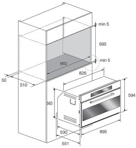 Духовой шкаф Фулгор Милано FCO 9613 TM 2F X фото 4 в Челябинске Духовой шкаф Fulgor Milano FCO 9613 TM 2F X фото 4 в Челябинске