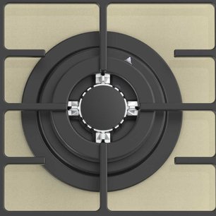 Газовая стеклянная варочная панель Korting HGG 4825 CTB фото 2 в Челябинске