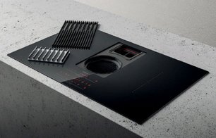 Варочная панель с вытяжкой Elica NIKOLATESLA LIBRA EVO BL/A/83 фото 3 в Челябинске