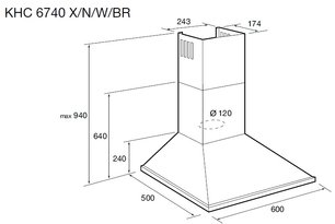 Вытяжка Кертинг KHC 6740 W фото 2 в Челябинске Вытяжка Korting KHC 6740 W фото 2 в Челябинске