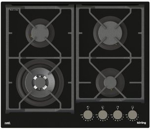 Газовая стеклянная варочная панель Korting HGG 6987 CTN FLC фото в Челябинске
