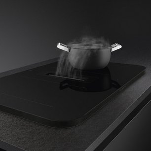 Варочная панель с вытяжкой Smeg HHSL7844MB фото 4 в Челябинске