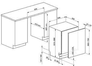 Посудомоечная машина Smeg STP364T фото 2 в Челябинске