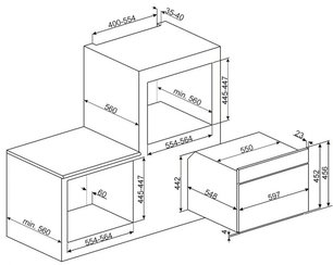 Микроволновая печь Smeg SF4309MX фото 2 в Челябинске