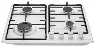 Газовая варочная панель MAUNFELD EGHE.64.3STS-EW фото 3 в Челябинске