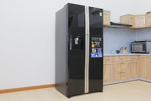 Холодильник Хитачи R-W 722 PU1 GBK фото 3 в Челябинске Холодильник Hitachi R-W 722 PU1 GBK фото 3 в Челябинске
