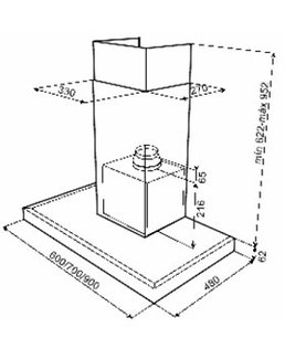 Вытяжка Teka DH2 60 STAINLESS STEEL фото 2 в Челябинске