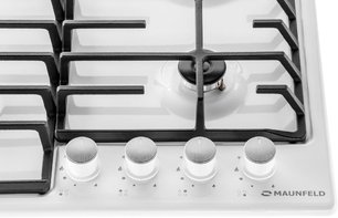 Газовая варочная панель MAUNFELD EGHE.64.6CW/G фото 4 в Челябинске