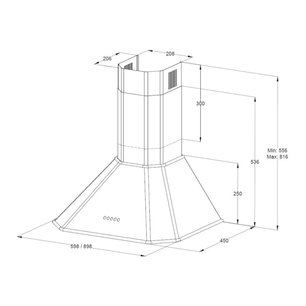 Купольная вытяжка Кертинг KHC 6839 NX фото 3 в Челябинске Купольная вытяжка Korting KHC 6839 NX фото 3 в Челябинске