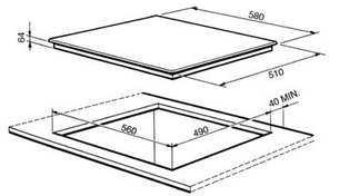 Варочная панель Smeg SI3644B фото 2 в Челябинске