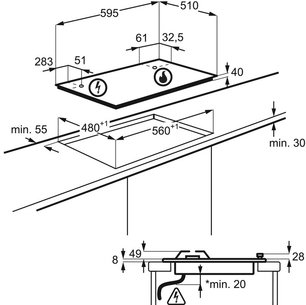 Варочная панель Electrolux GRE263MX фото 3 в Челябинске
